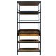 Steel And Wood Bookshelf