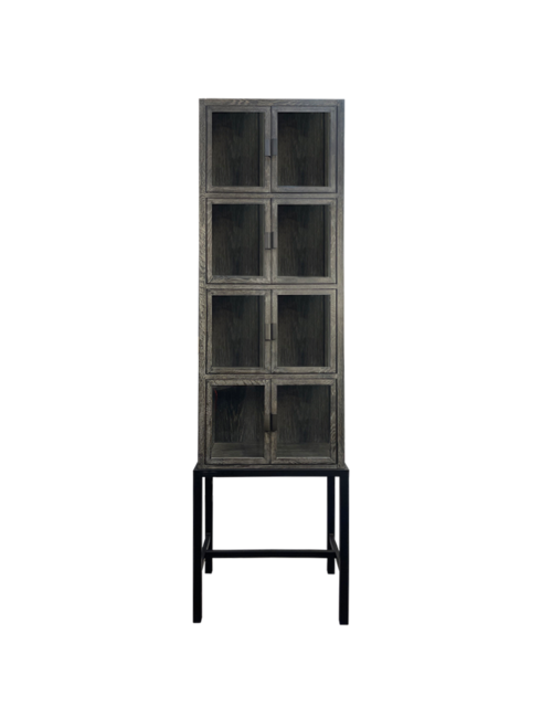 ELLIOT CABINET - NEW OAK & METAL