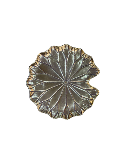 Small Gold Lilly Platter