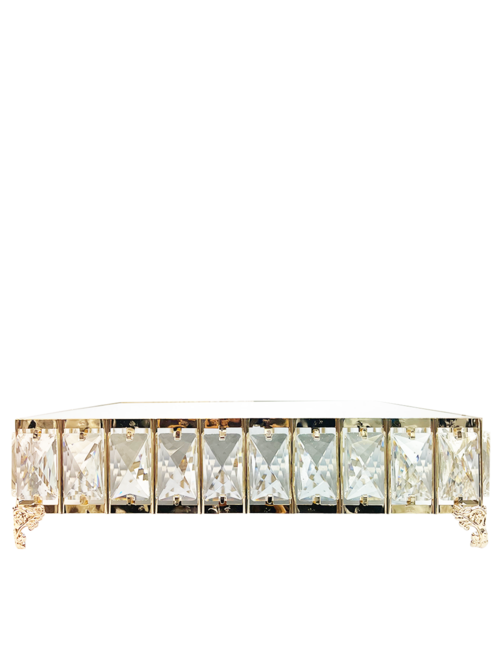 LARGE GOLD SQUARE BLING STAND