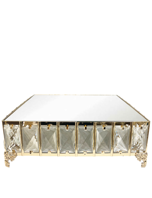 LARGE GOLD SQUARE BLING STAND DecorHome Decor Affordable Luxury