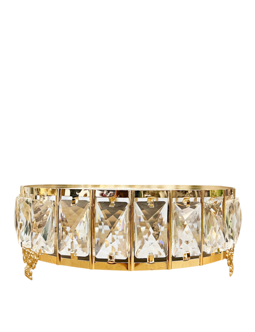 MEDIUM GOLD ROUND BLING STAND