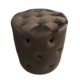 BROWN VELVET OTTOMAN 