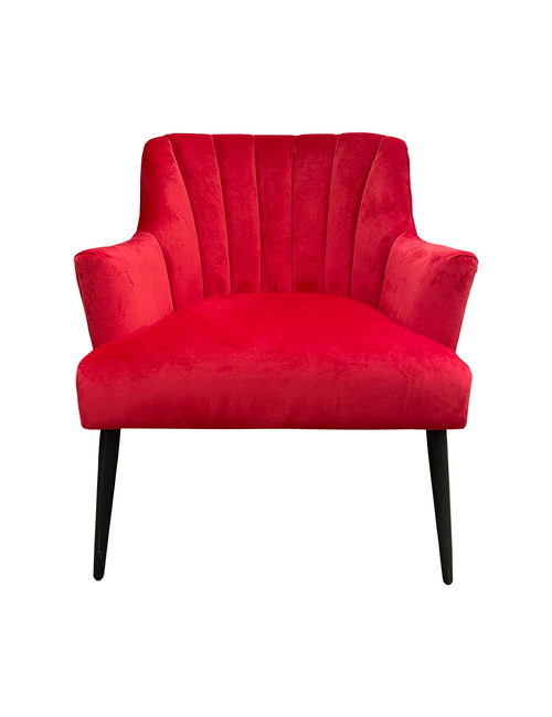 LILLY CHAIR IN RED VELVET - Furniture-Sofas & Armchairs : Affordable ...