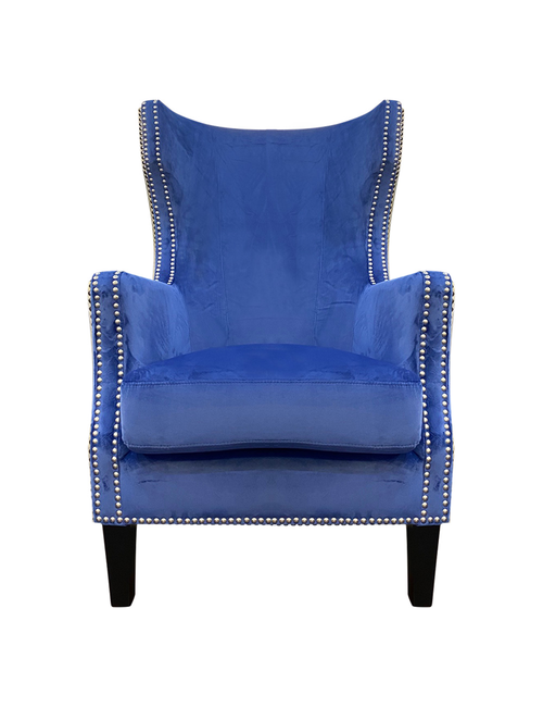 ASHTON ARMCHAIR IN ROYAL BLUE VELVET