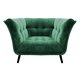 Arlo 1 Seater Deepforest Velvet Buttoned Sofa