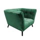 Arlo 1 Seater Deepforest Velvet Buttoned Sofa
