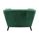 Arlo 1 Seater Deepforest Velvet Buttoned Sofa