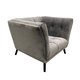 Arlo 1 Seater Pirate Velvet Buttoned Sofa