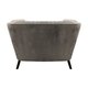 Arlo 1 Seater Pirate Velvet Buttoned Sofa