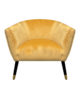 Elise Chair In Gold Velvet