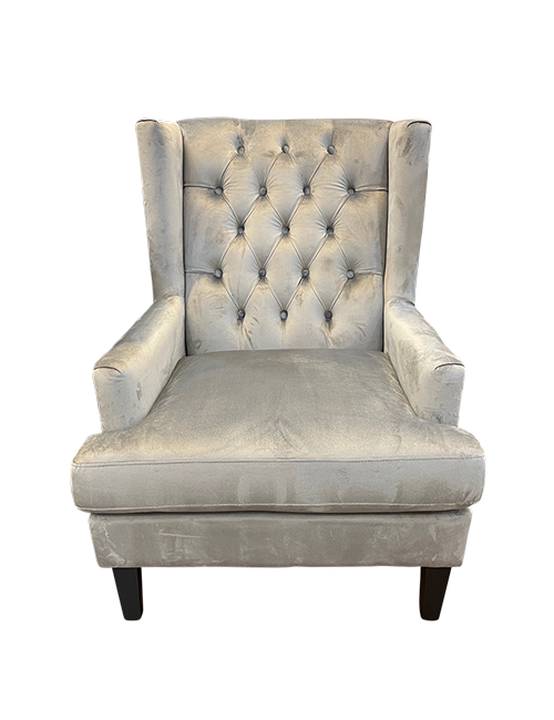 Silver online grey armchair