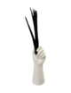 White Ceramic Hand Vase