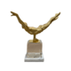 GOLD MAN ON ONE ARM STATUE