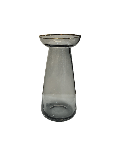 Medium Nouvel Gold Top Glass Vase