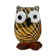 BROWN GLASS BLOWN OWL
