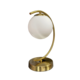 GLASS BALL ON ROUND STEM TABLE LAMP