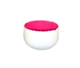 HOT PINK AND WHITE BOWL