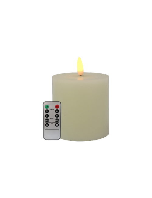 Led Battery Pillar Candle - Ivory