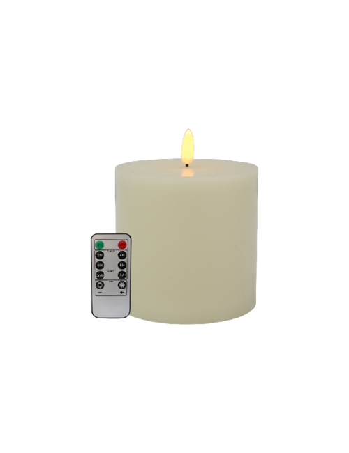 Led Battery Pillar Candle - Ivory
