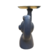 Grey Monkey Holding Gold Tray