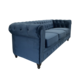 Velvet Chesterfield 3 Seat - Jeans Blue