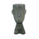 LARGE GLASS FACE VASE