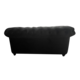 Velvet Chesterfield 2 Seat - Black