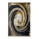 BLACK/GOLD SWIRL ACRYLIC FRAMED ART