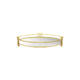 SMALL ROUND GOLD BUCKLE DISPLAY MIRROR BASE