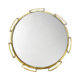 LARGE ROUND GOLD RING DISPLAY MIRROR BASE