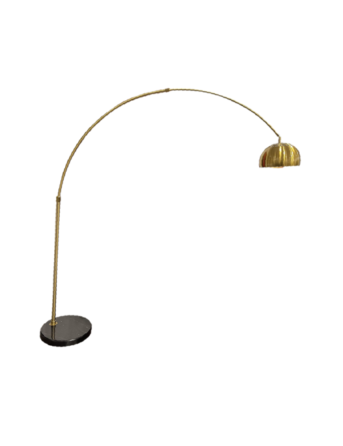 GOLD LONG ARM FLOOR LAMP