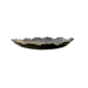 Large Black/Gold Veined Leaf Tray