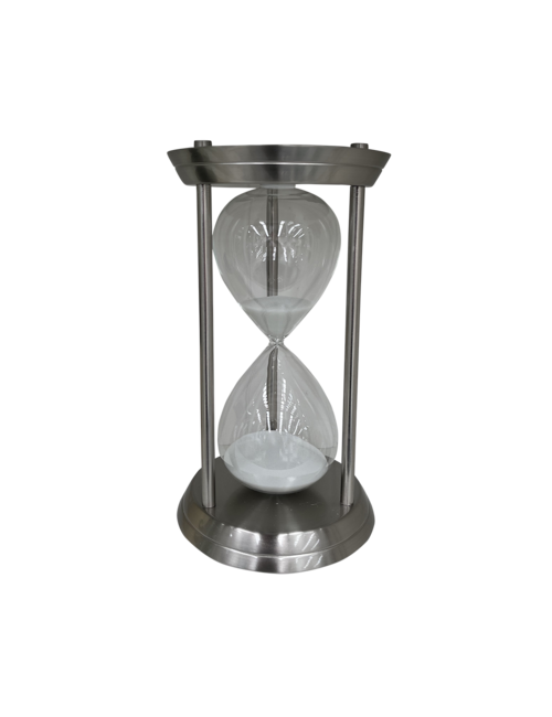 LARGE SILVER SAND TIMER