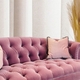 PLUM TRADITIONAL STYLE CHESTERFIELD 3 SEAT