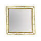 LARGE SQUARE GOLD CAGED DISPLAY MIRROR BASE