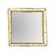 Large Square Gold Caged Display Mirror Base