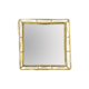 SMALL SQUARE GOLD CAGED DISPLAY MIRROR BASE