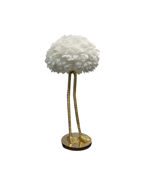 FEATHERED TABLE LAMP