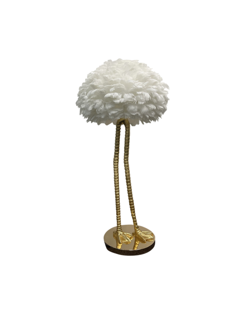 FEATHERED TABLE LAMP