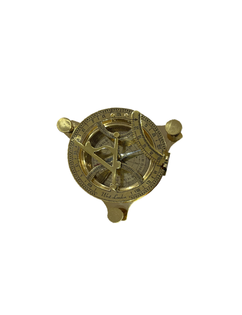 BRASS COMPASS AND SUNDIAL