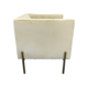 Ronan Chair In Champagne Velvet Square Arm Gold Leg 
