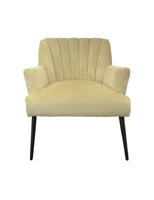 LILLY CHAIR IN CHAMPAGNE VELVET