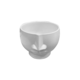 WHITE HALF FACE PLANTER