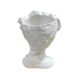 LADY WITH HALF HEAD ROSE PLANTER - WHITE