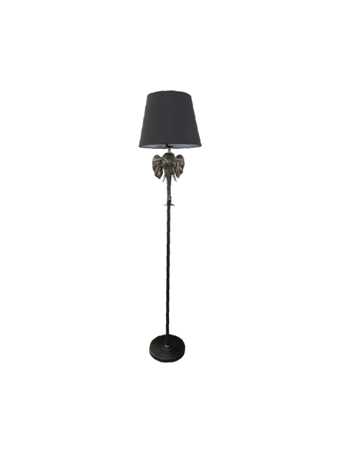GRAPHITE/BLACK ELEPHANT FLOOR LAMP