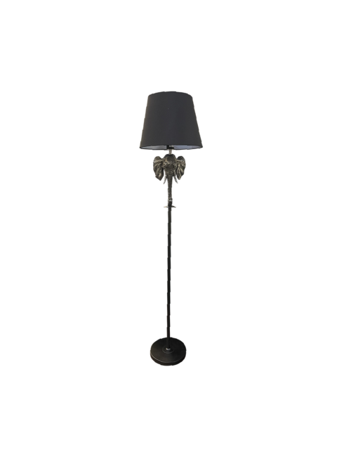 Graphite/Black Elephant Floor Lamp