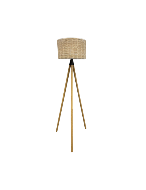 NATURAL/RATTAN FLOOR LAMP