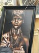 AFRICAN MASAI LADY FRAMED ART