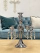 SILVER 5 CANDLE CANDELABRA